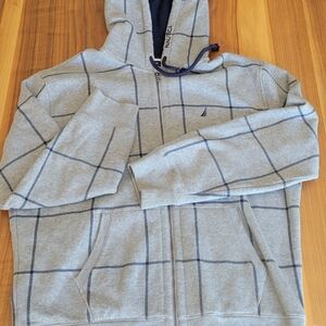 Nautica Men's Gray Hoodie Sweater